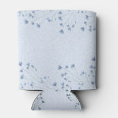 Delikate dunkelblaue Wildblumen Whimsical Dosenkühler (Rückseite)