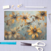 Delikate, elegante BlackEyed Susan Floral Decoupag Seidenpapier (Handwerk)