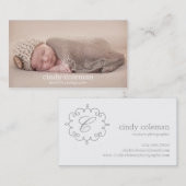 Delikate erste Visitenkarten mit Logo Visitenkarte (Vorne/Hinten)