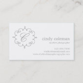 Delikate erste Visitenkarten mit Logo Visitenkarte (Rückseite)