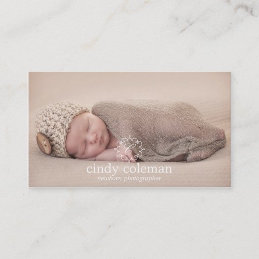 Delikate erste Visitenkarten mit Logo Visitenkarte (Vorderseite)