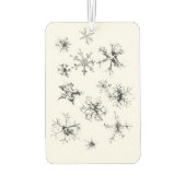 Delikate fallende Schneeflocken Autolufterfrischer (Rückseite)