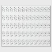 Delikate fallende Schneeflocken Geschenkpapier (Flach)