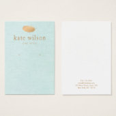 Delikate Feather Earring Display Card (Vorne & Hinten)