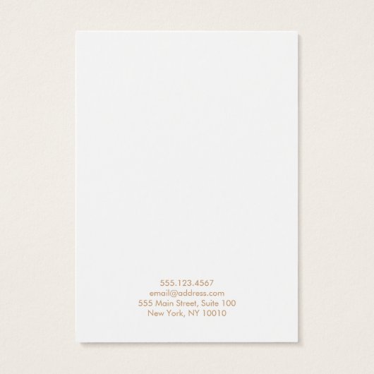 Delikate Feather Earring Display Card (Rückseite)