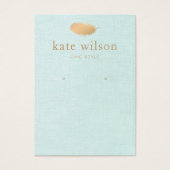 Delikate Feather Earring Display Card (Vorderseite)