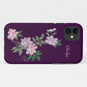 Delikate Federkerne elegantes Blumenmuster mit Nam Case-Mate iPhone Hülle (Rückseite (Horizontal))