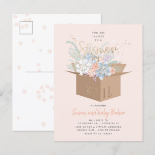 Delikate Floral Baby Dusche per E-Mail Einladung