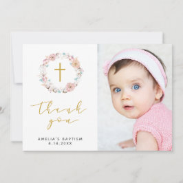 Delikate Floral & Cotton Vielen Dank Dankeskarte