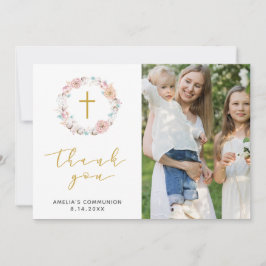 Delikate Floral & Cotton Vielen Dank Dankeskarte