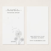 Delikate florale Illustrationskarte (Vorne & Hinten)