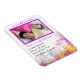 Delikate florale Romantik speichern Sie den Datums Magnet (Rechte Seite)
