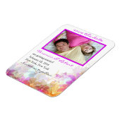 Delikate florale Romantik speichern Sie den Datums Magnet (Linke Seite)