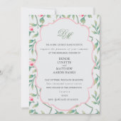 Delikate Florals Probe Dinner Einladung (Vorderseite)