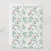 Delikate Florals Probe Dinner Einladung (Rückseite)