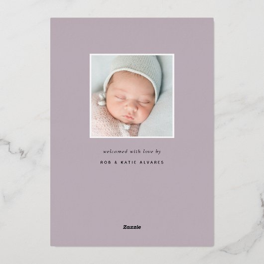 Delikate Foil-Blätter | Ankündigung von Foto zur G (Rückseite)