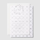 Delikate formale Monogramm-Blumenkraut-Hochzeit Pergament Einladungen (Versetzt (Einladung))