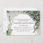 Delikate FrühlingsBlätter rund um die Probe Einladung (Vorderseite)