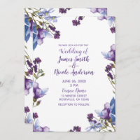 Delikate Frühlingsblumen Lila blumenreiche Hochzei