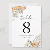 Delikate Frühlingsflorale Hochzeitsstimmung Tischn (Vorderseite)