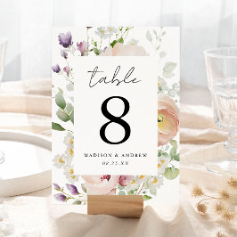 Delikate Frühlingsflorale Hochzeitsstimmung Tischn