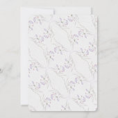 Delikate Frühlingssonne Wildblume Sweet 16 Überras Einladung (Rückseite)