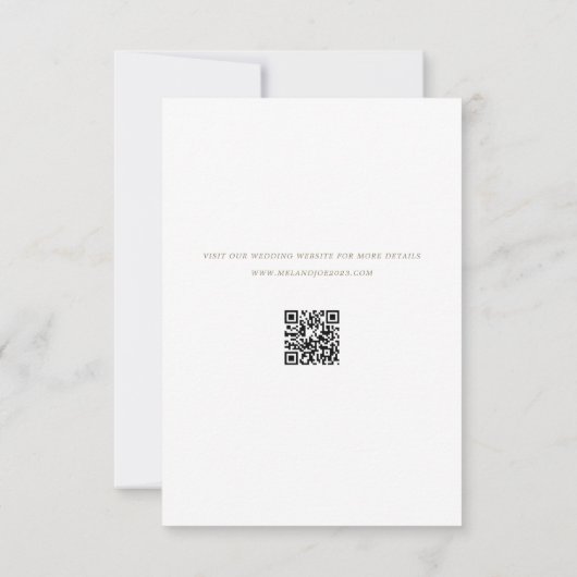 Delikate Garden Wedding Save the Date (Rückseite)