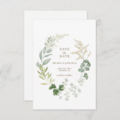 Delikate Garden Wedding Save the Date (Vorne/Hinten)