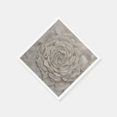 Delikate Gardenia Weiße Blume Serviette (Ecke)