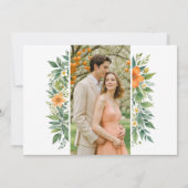 Delikate Garland Azahar Orangenblüten & Grüne Einladung (Rückseite)