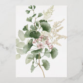 Delikate Gartenanlage Einladung (Rückseite)