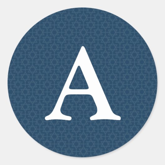 Delikate Gemusterte Bar/Bat Mitzvah-Aufkleber Runder Aufkleber (Vorderseite)