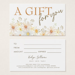 Delikate Geschenkkarte