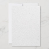 Delikate Gezeichnet Blumenstrauß Art Schwarz-weiß Save The Date (Rückseite)