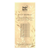 Delikate Gold-Blätter Pinselmetall-Service-Katalog Werbekarte (Vorne)