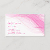 Delikate Gold Details Business Card Visitenkarte (Rückseite)