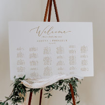 Delikate Gold Horiz Alphabetisches Seekarte