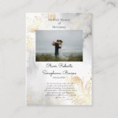 Delikate Gold Rose Orthodoxe Hochzeitskarten Platzkarte (Vorderseite)