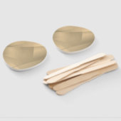 Delikate Goldfalten Fächer (Non-assembled)