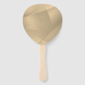 Delikate Goldfalten Fächer (Rückseite)