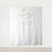 Delikate Goldkalligrafie - Hintergrund des Hochzei Wandteppich (Vorderseite)