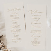 Delikate Goldkalligraphie | CremeWedding Programm