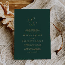 Delikate Goldmedaille und grüne Montrogramm-Hochze