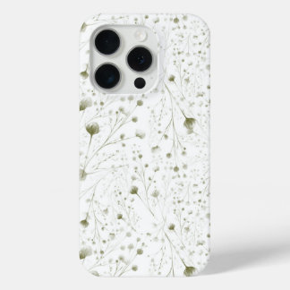Delikate Green Floral iPhone Case mit Soft Botani