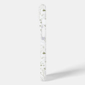 Delikate Green Floral iPhone Case mit Soft Botani (Rückseite / Links)