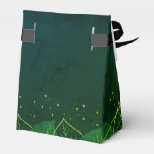 Delikate Green und Gold Blätter Gefälligkeitsbox Geschenkschachtel (Rückseite)