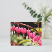 Delikate Herzen gewartet Postkarte (Stehend Vorderseite)