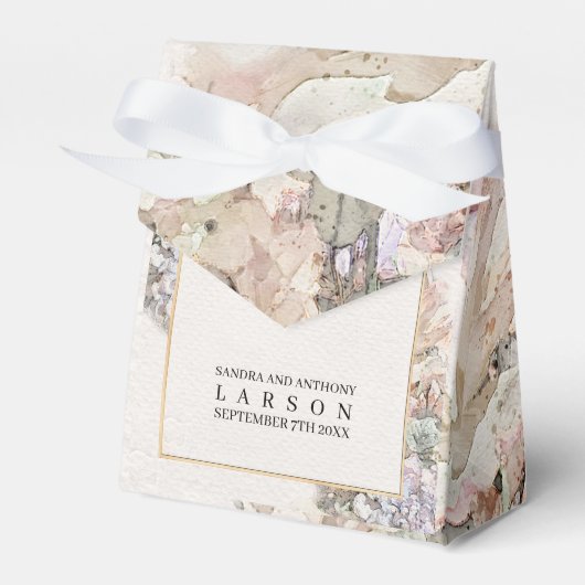 Delikate Hochzeit der Wasserfarben Geschenkschachtel (Vorderseite)