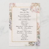 Delikate Hochzeit der Wasserfarben Programm (Rückseite)