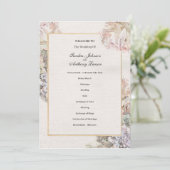 Delikate Hochzeit der Wasserfarben Programm (Stehend Vorderseite)